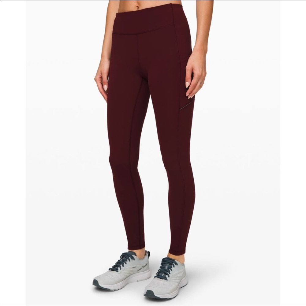 Lululemon Speed Up Tight Full-On Luxtreme 28" (Garnet)